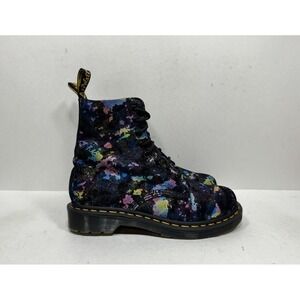Dr. Doc Martens 1460 Pascal Confetti Suede Combat Boots Women's Size 7